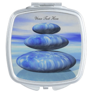 Zen Arctic Stones Balance Compact Mirror