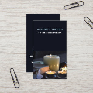 Zen Aromatherapy Massage therapist Salon SPA Business Card