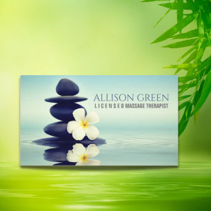 Zen Aromatherapy Massage Therapy Yoga Meditation Business Card