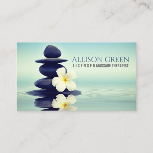 Zen Aromatherapy Massage Therapy Yoga Meditation  Business Card