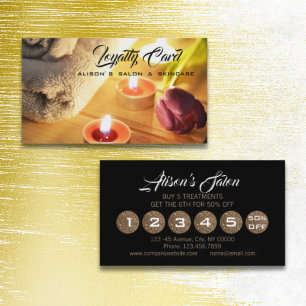 Zen Aromatherapy SPA Massage therapy Loyalty Card