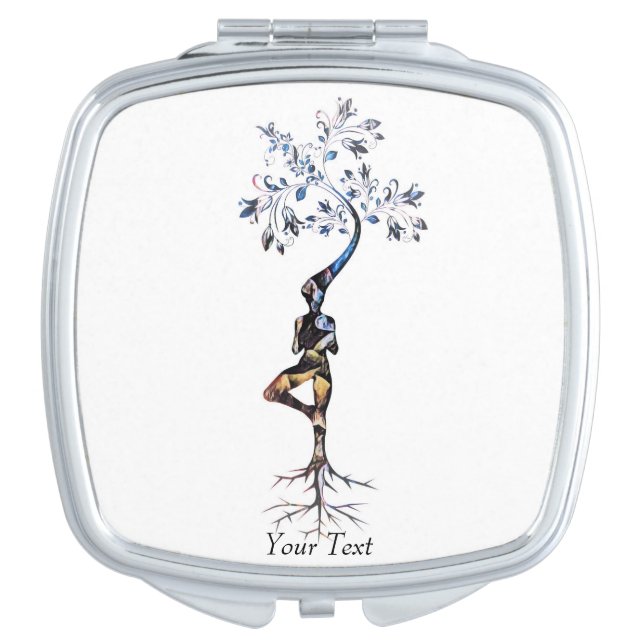Zen Art Grow Like A Tree Compact Mirror (Front)