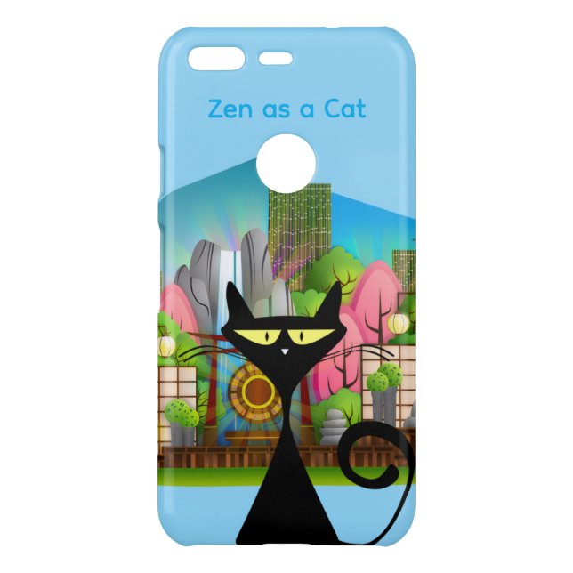 Zen as a Cat Zen Garden iPhone Case (Back)