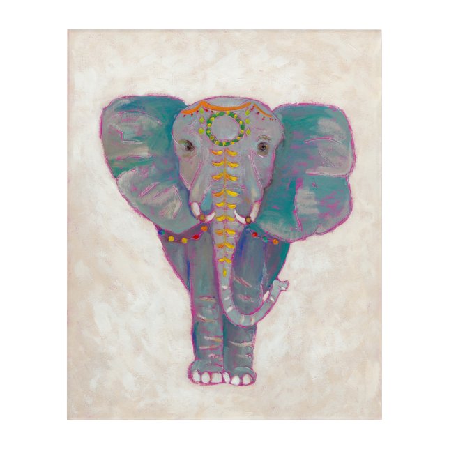 Zen Asian Elephant Acrylic Print (Front)