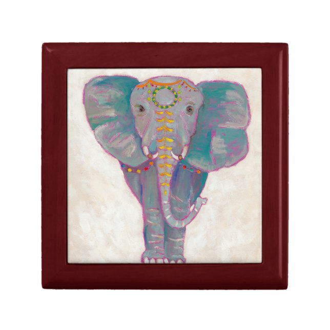 Zen Asian Elephant Jewelry Box (Front)