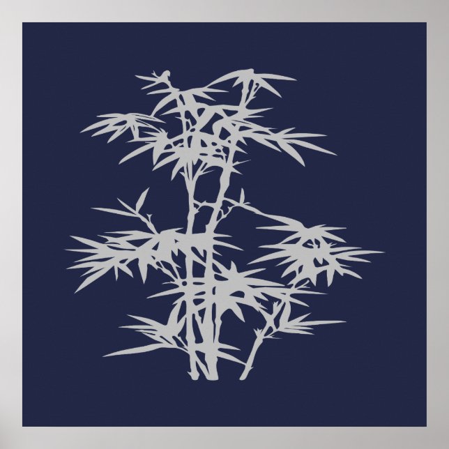 Zen Asian Japanese style bamboo Poster (Front)