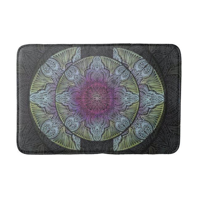 Zen Awakening, reiki, healing, chakra Bath Mat (Front)