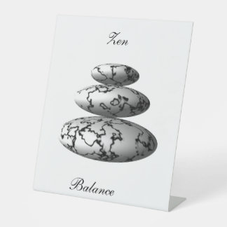 Zen Balance Pedestal Sign