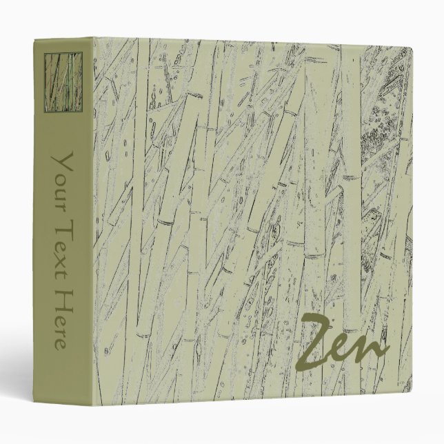 'Zen Bamboo' Binder (Front/Spine)