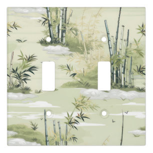Zen Bamboo Forest Botanical Pattern (1) Light Switch Cover