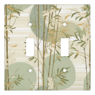 Zen Bamboo Forest Botanical Pattern (3) Light Switch Cover