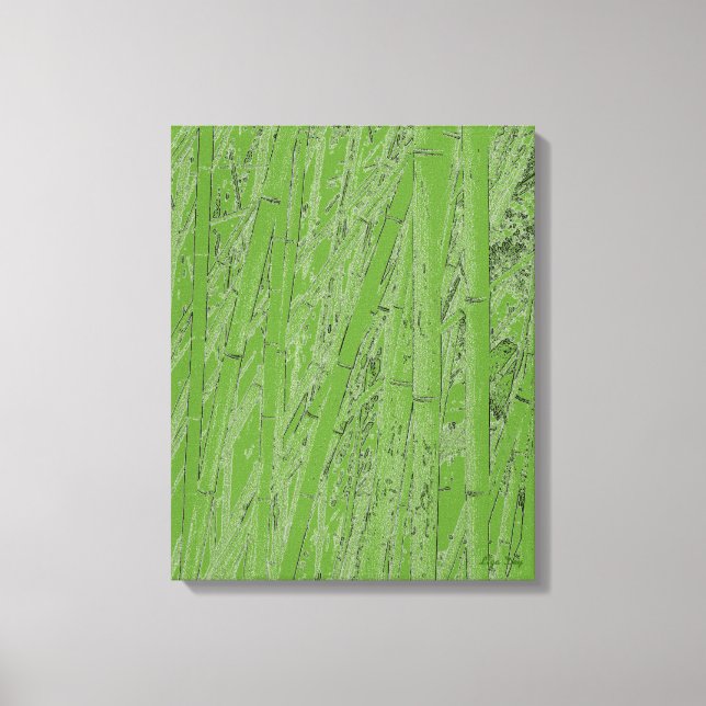 'Zen Bamboo III' Wrapped Canvas Print (Front)