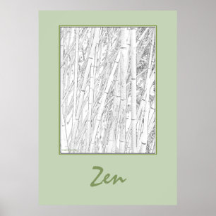 'Zen Bamboo' Poster