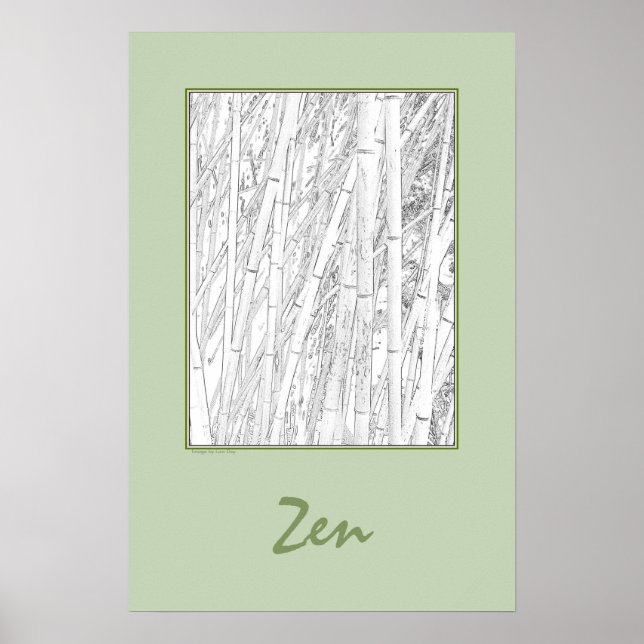 'Zen Bamboo'  Poster (Front)