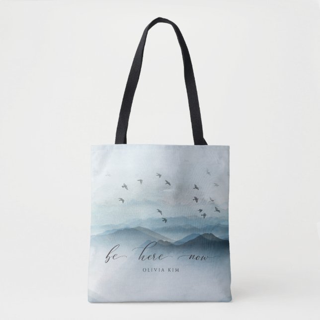 Zen Be Here Now Keepsake  Tote Bag (Front)
