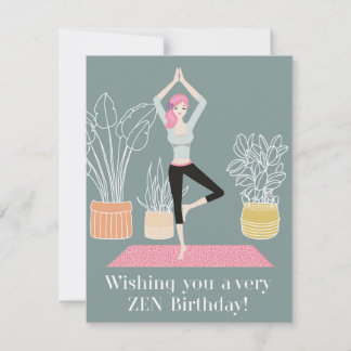 Zen Birthday Holiday Card