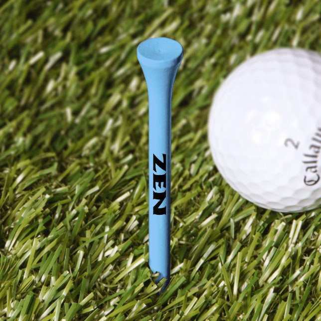 Zen black and blue golf tee (Grass)