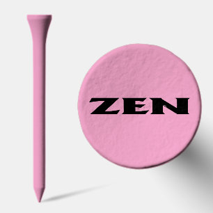 Zen black and pink golf tee top
