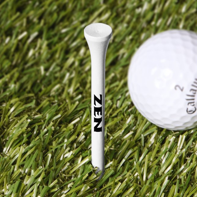 Zen black and white golf tee (Grass)