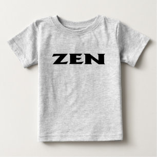 Zen black baby gray T-shirt