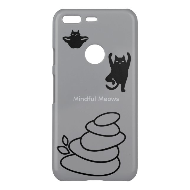 Zen Black Cats iPhone Case – Mindful Meows (Back)