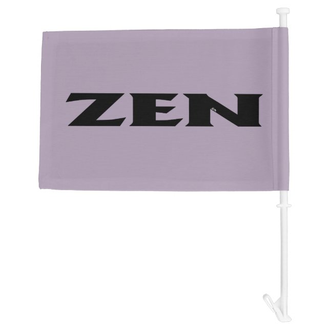 Zen black gray car and boat flag (Back)