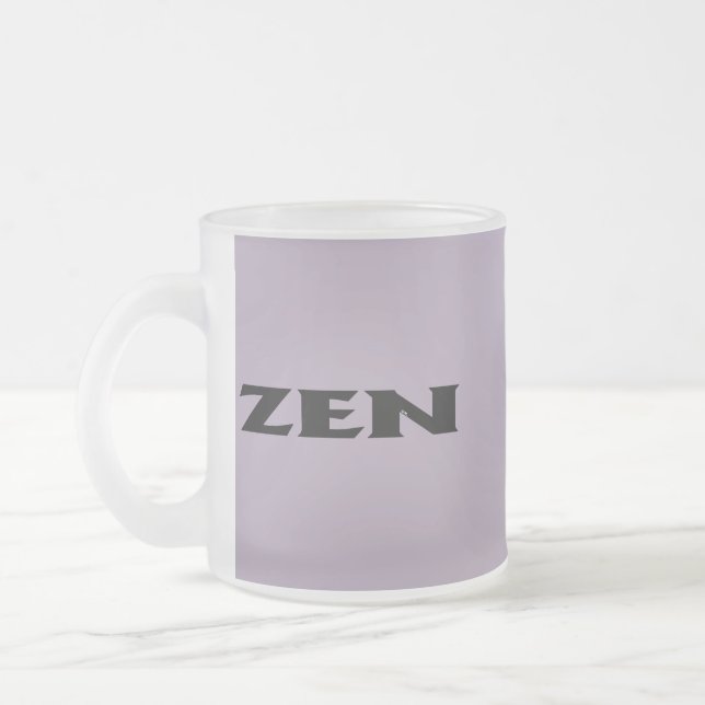 Zen black gray frosted mug (Left)