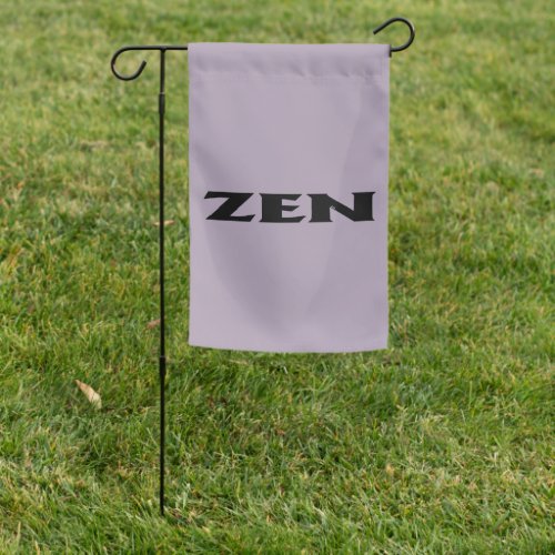 Zen black gray garden flag