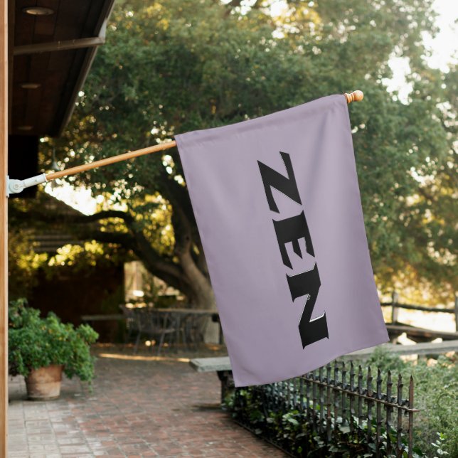 Zen black gray house flag (In SItu)
