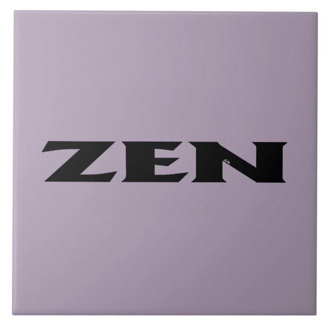 Zen black gray large tile (Front)