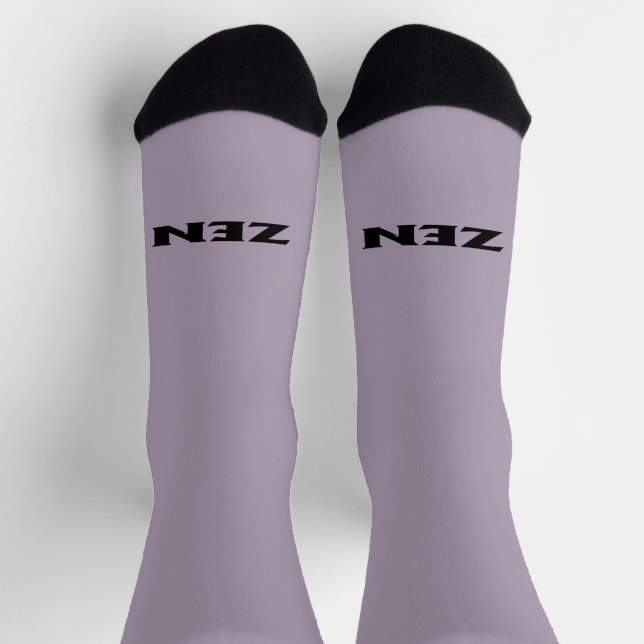 Zen black gray outward premium socks (Top)