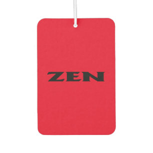 Zen black red car air freshener