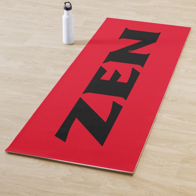Zen black red exercise mat (In Situ)