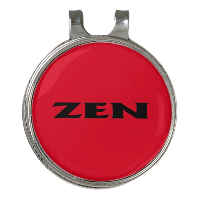 Zen black red hat clip (Front)