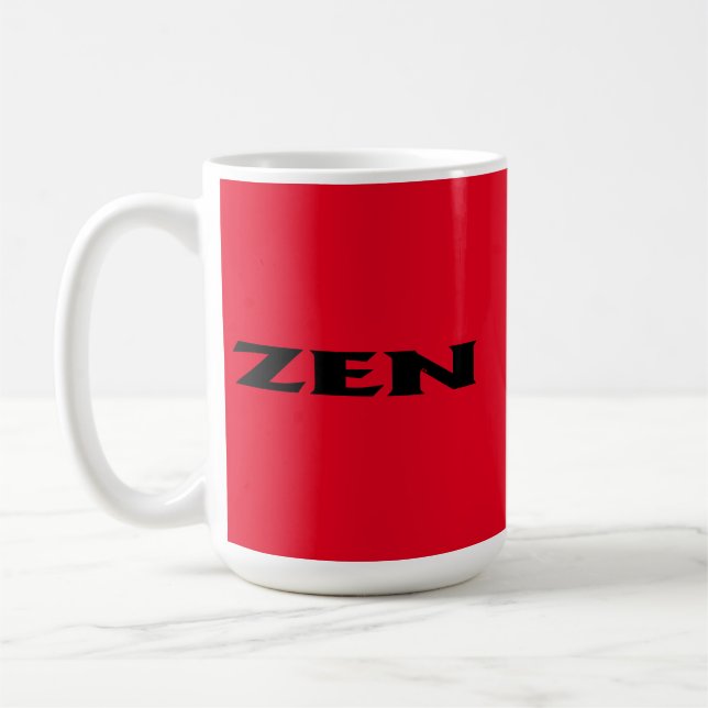 Zen black red mug (Left)