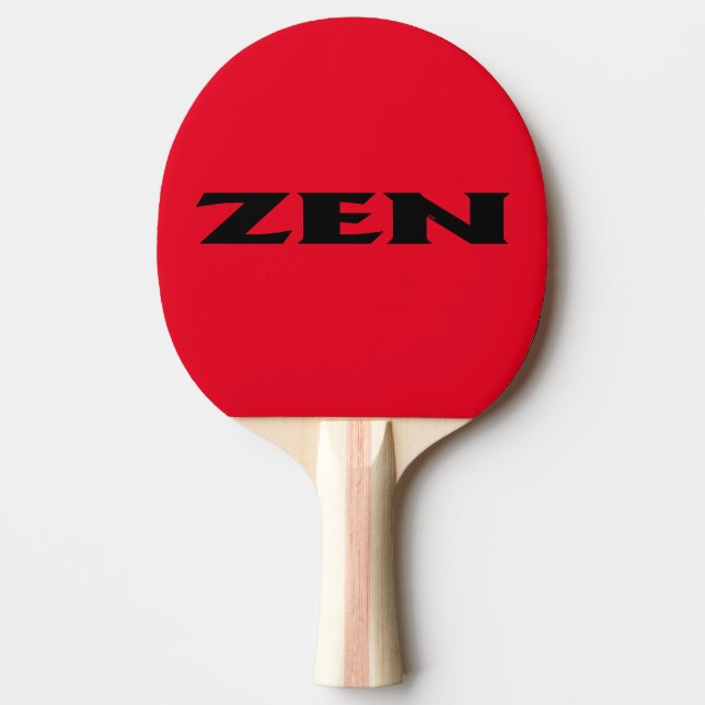 Zen black red ping pong paddle (Front)