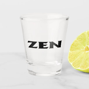Zen black shot glass