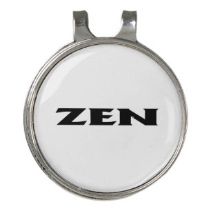 Zen black white hat clip