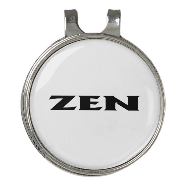 Zen black white hat clip (Front)