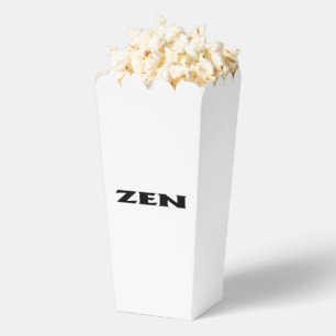 Zen black white popcorn boxes
