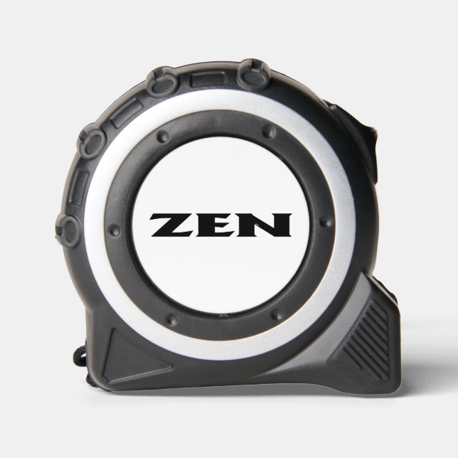 Zen black white tape measure (Front)