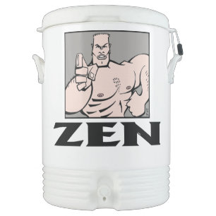 Zen black white w fighter 3 Igloo beverage cooler