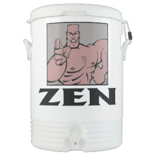 Zen black white w fighter 4 Igloo beverage cooler