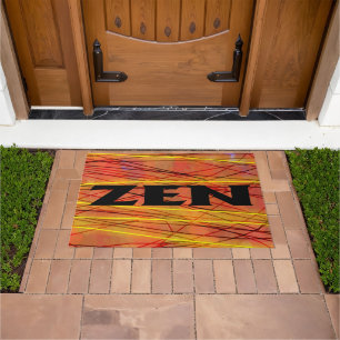 Zen black wire doormat