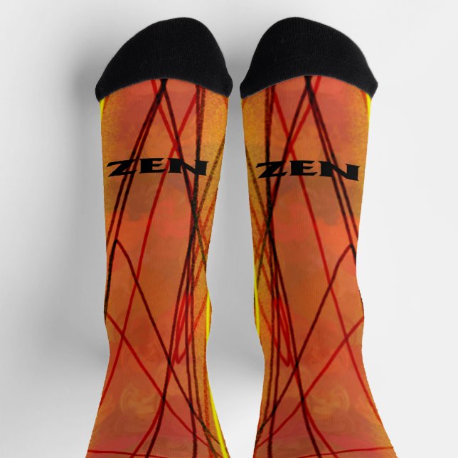 Zen black wire inward premium socks (Top)
