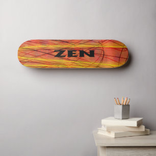 Zen black wire skateboard