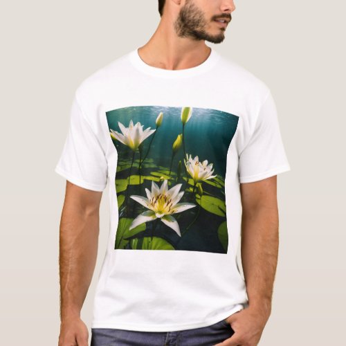 Zen Blossom Lotus Printed T_Shirt T_Shirt