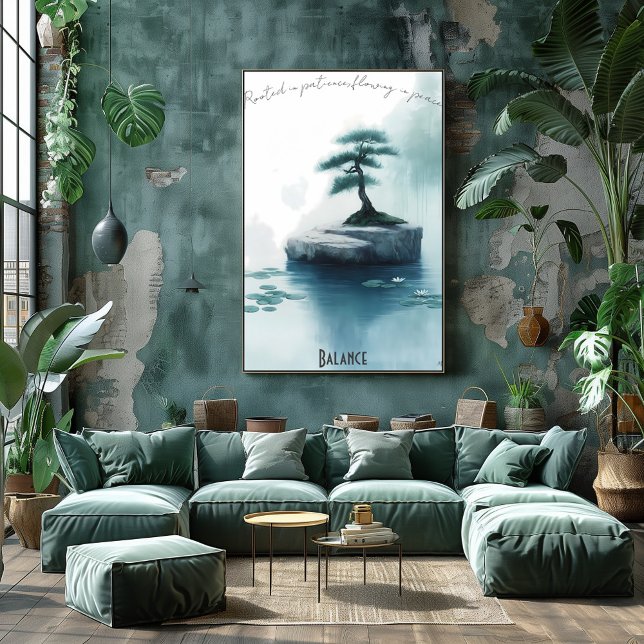 Zen Bonsai and Gentle Stream Poster (Creator Uploaded)
