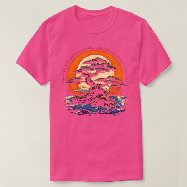 Zen Bonsai Enthusiast Bonsai Tree T-Shirt (Design Front)