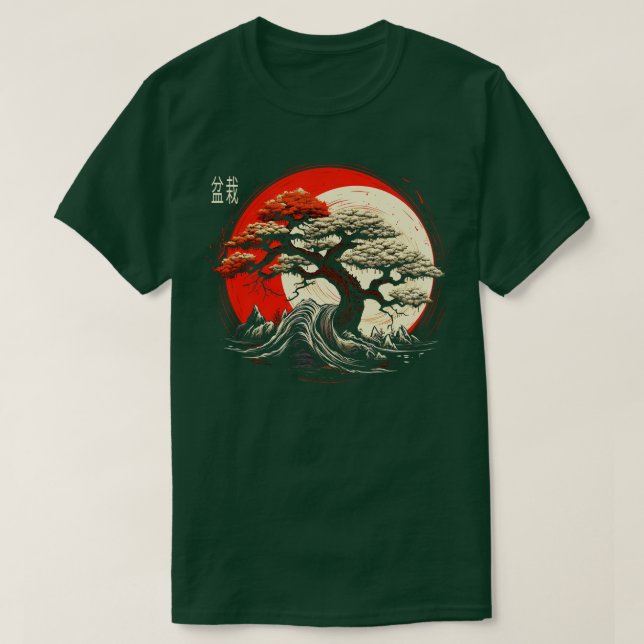 Zen Bonsai Lover Bonsai Tree T-Shirt (Design Front)